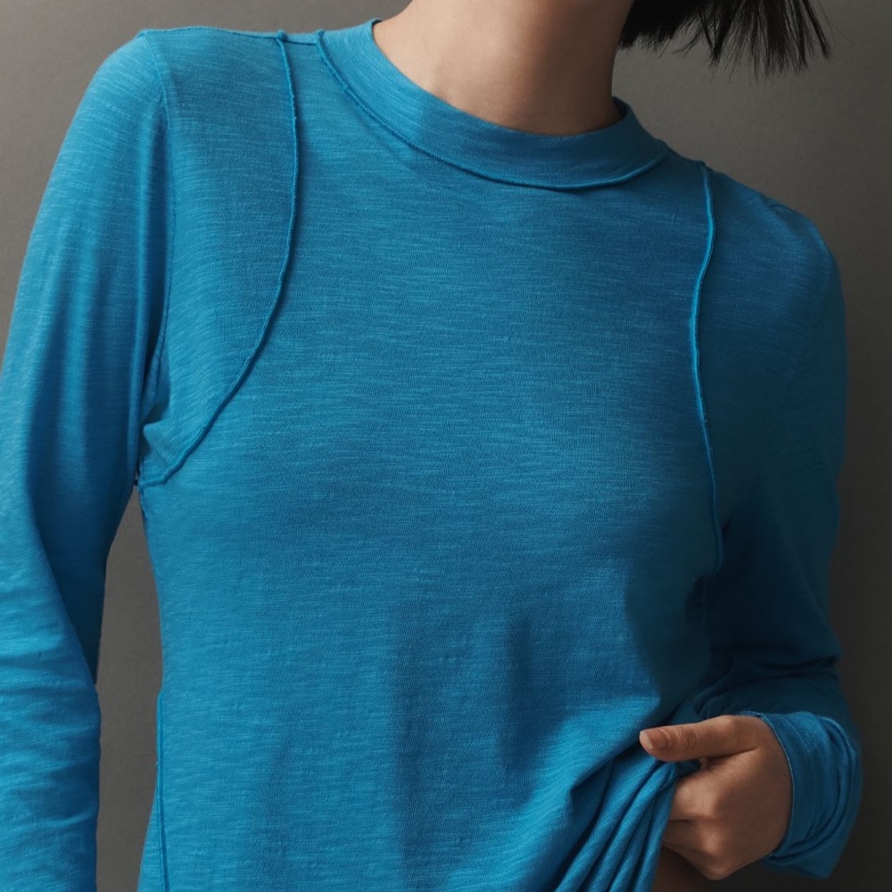 Anthropologie Pilcro Reconstructed Racer Tee